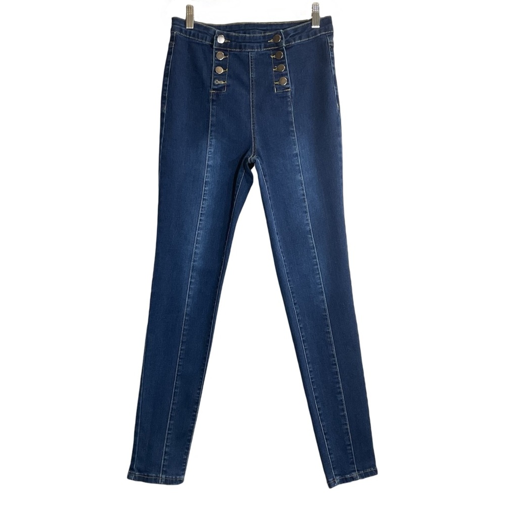 Flamingo Button up Skinny Jeans